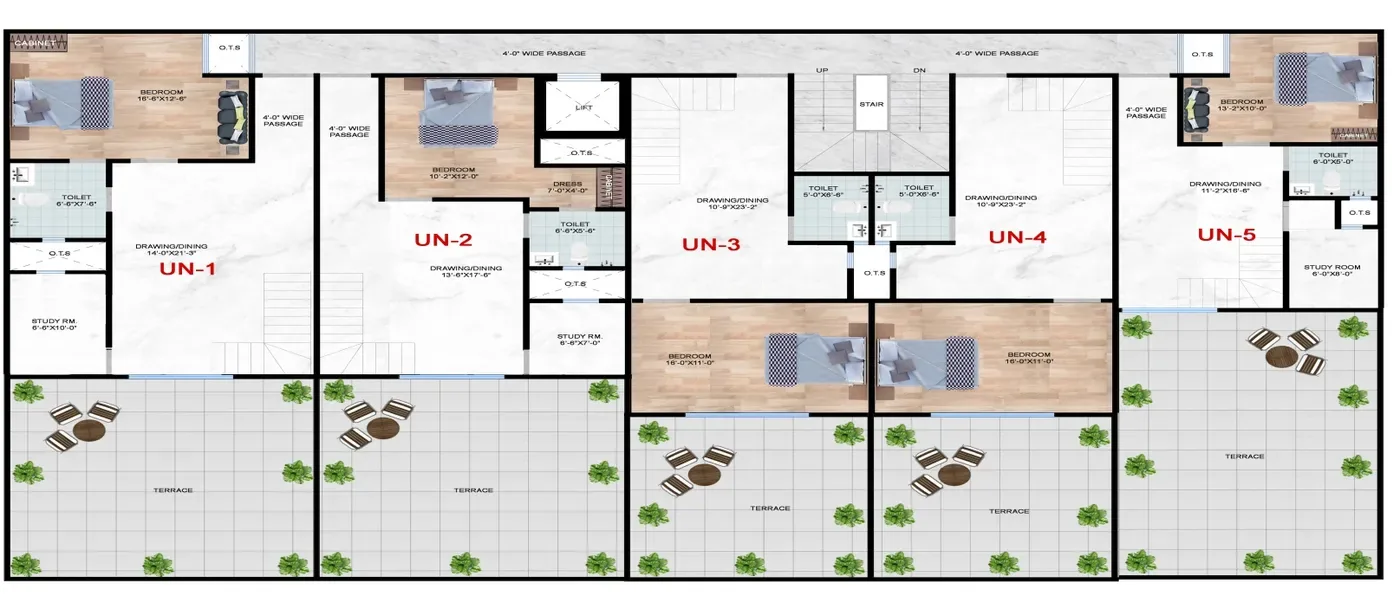 Sorrel Heights duplex floor plan with open terrace Sorrel Heights duplex floor plan with open terrace